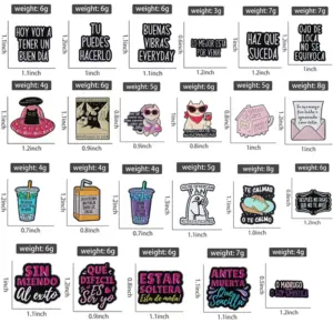 Vibrant Zinc Alloy Letter Brooch QIHE JEWELRY 11 S202d07022b984377906a7ecc67c6b7c0T