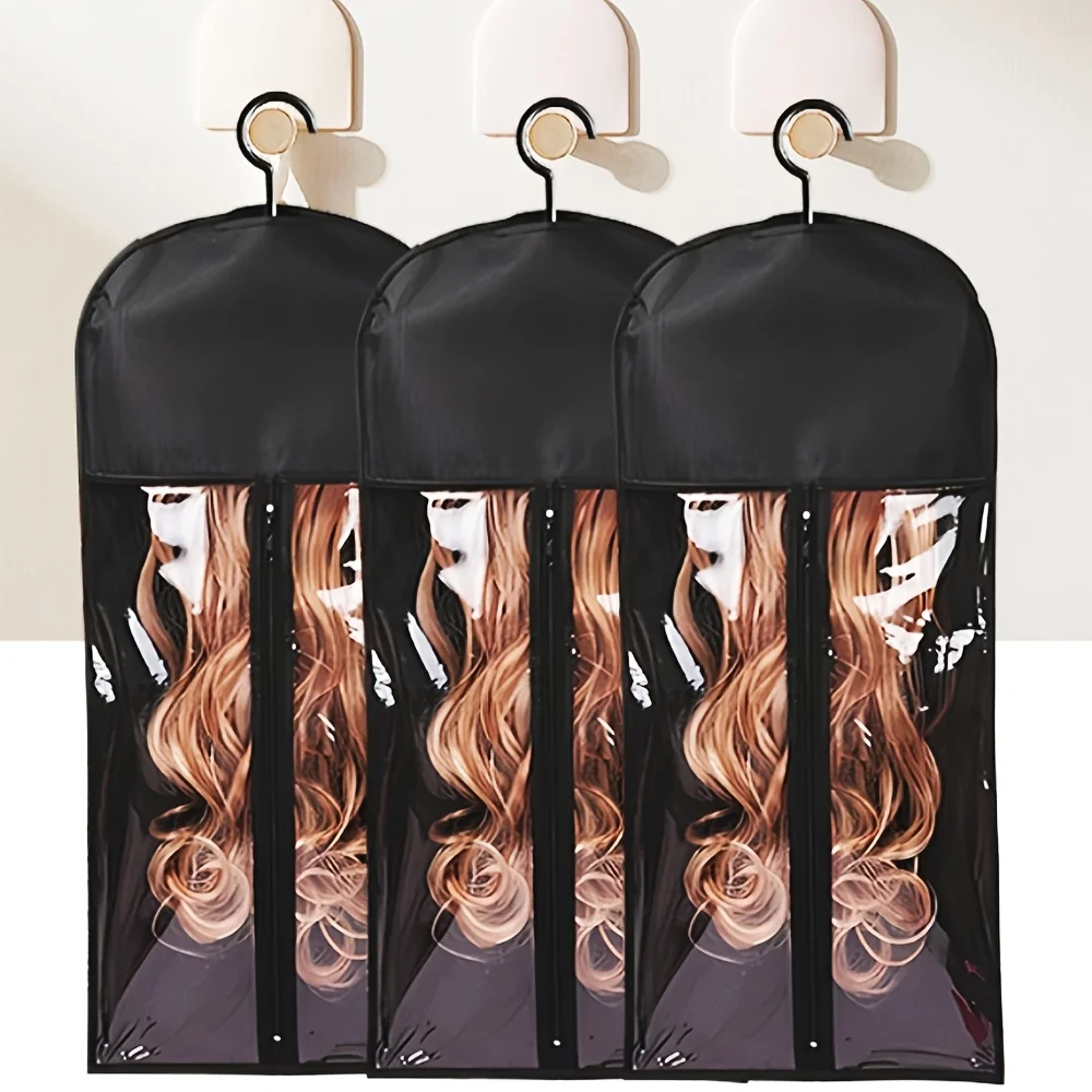 Wig Storage Bag Set with Clear Front 5 Wig Storage Bag Set with Clear Front - Image 5