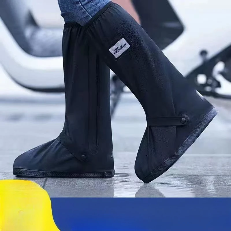 Waterproof High-Top Shoe Covers for Men and Women 2 Waterproof High-Top Shoe Covers for Men and Women - Image 2