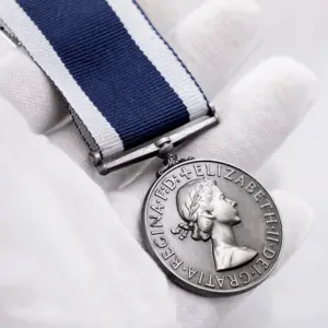 British Navy Long Service Medal with Queen Elizabeth II