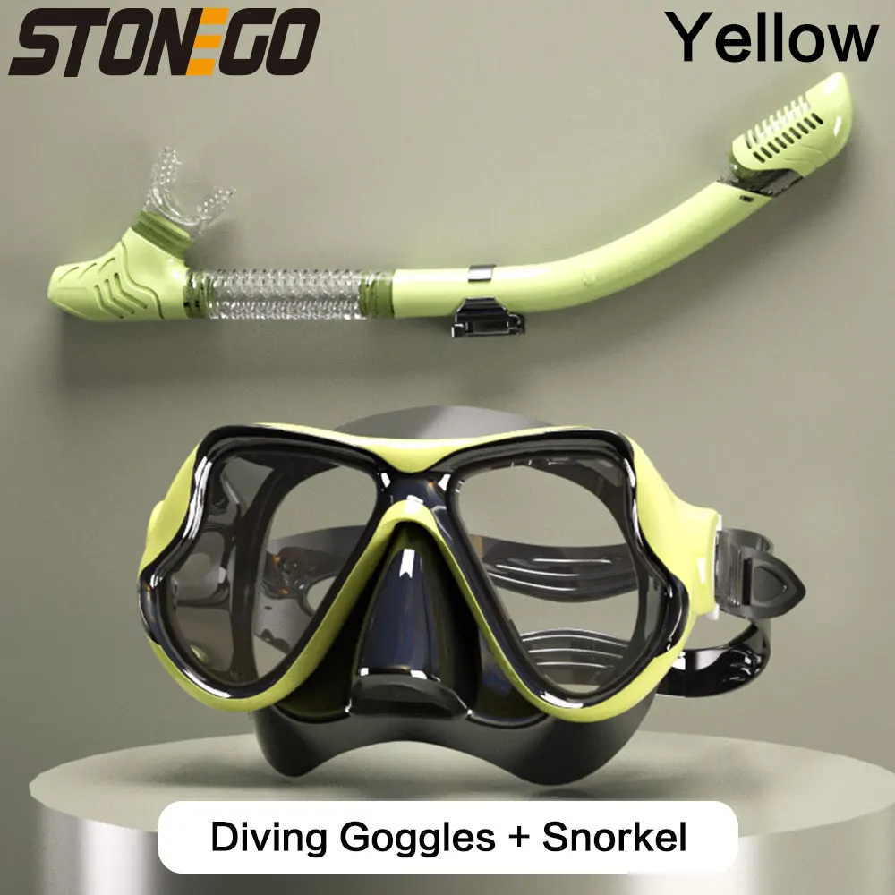 Black Diving Mirror and Snorkel Set for Adults 9 Black Diving Mirror and Snorkel Set for Adults - Image 9