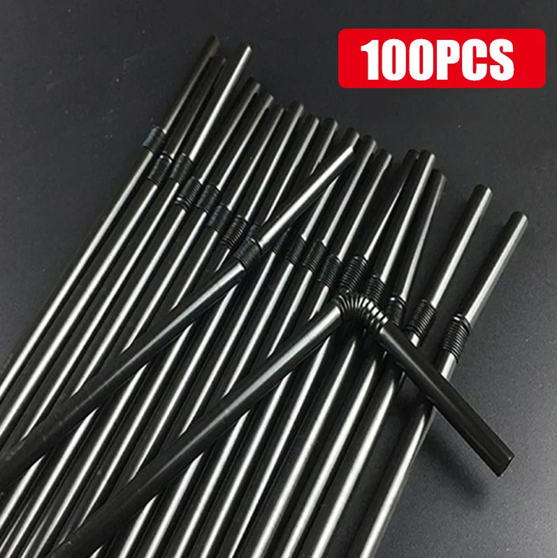 Black Disposable Drinking Straws Set (50–1000 pcs) 9 Black Disposable Drinking Straws Set (50–1000 pcs) - Image 9