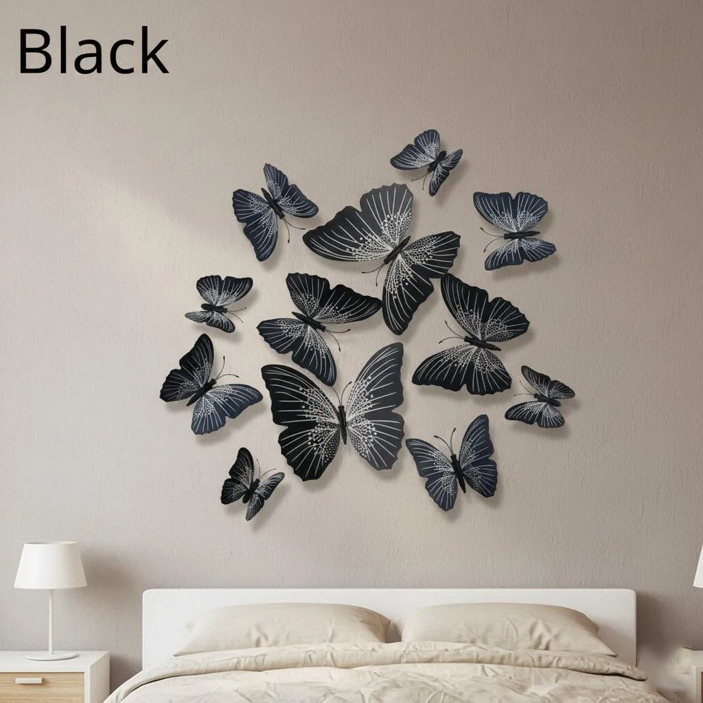 3D Butterfly Wall Decor Set in Multiple Colors 9 3D Butterfly Wall Decor Set in Multiple Colors - Image 9