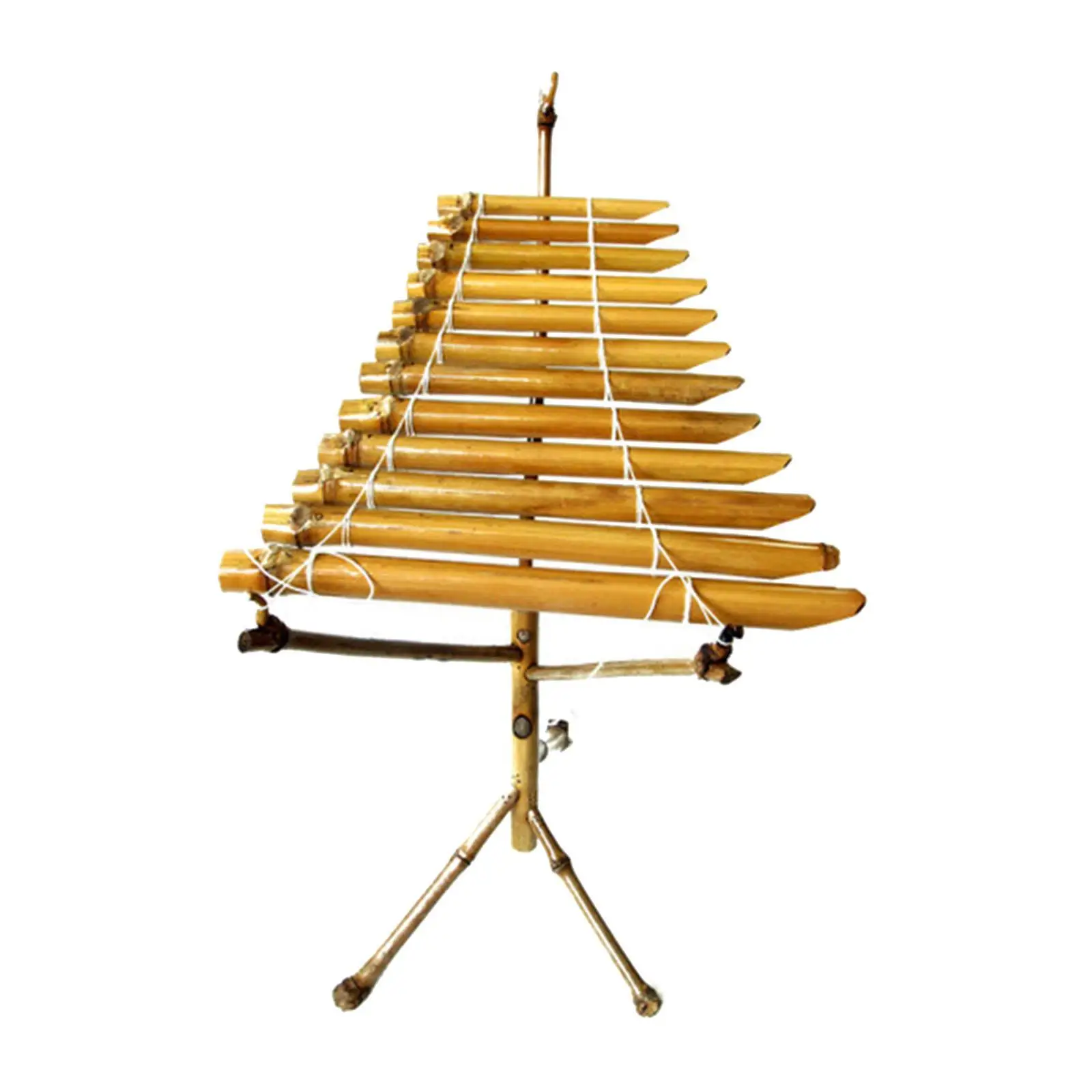 Vietnamese Bamboo Xylophone with 12 Tubes 2 Vietnamese Bamboo Xylophone with 12 Tubes - Image 2