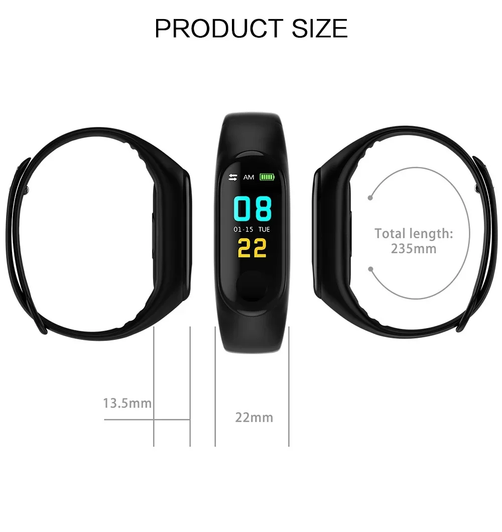 Stonego Waterproof Fitness Tracker with Heart Rate 3 Stonego Waterproof Fitness Tracker with Heart Rate - Image 3