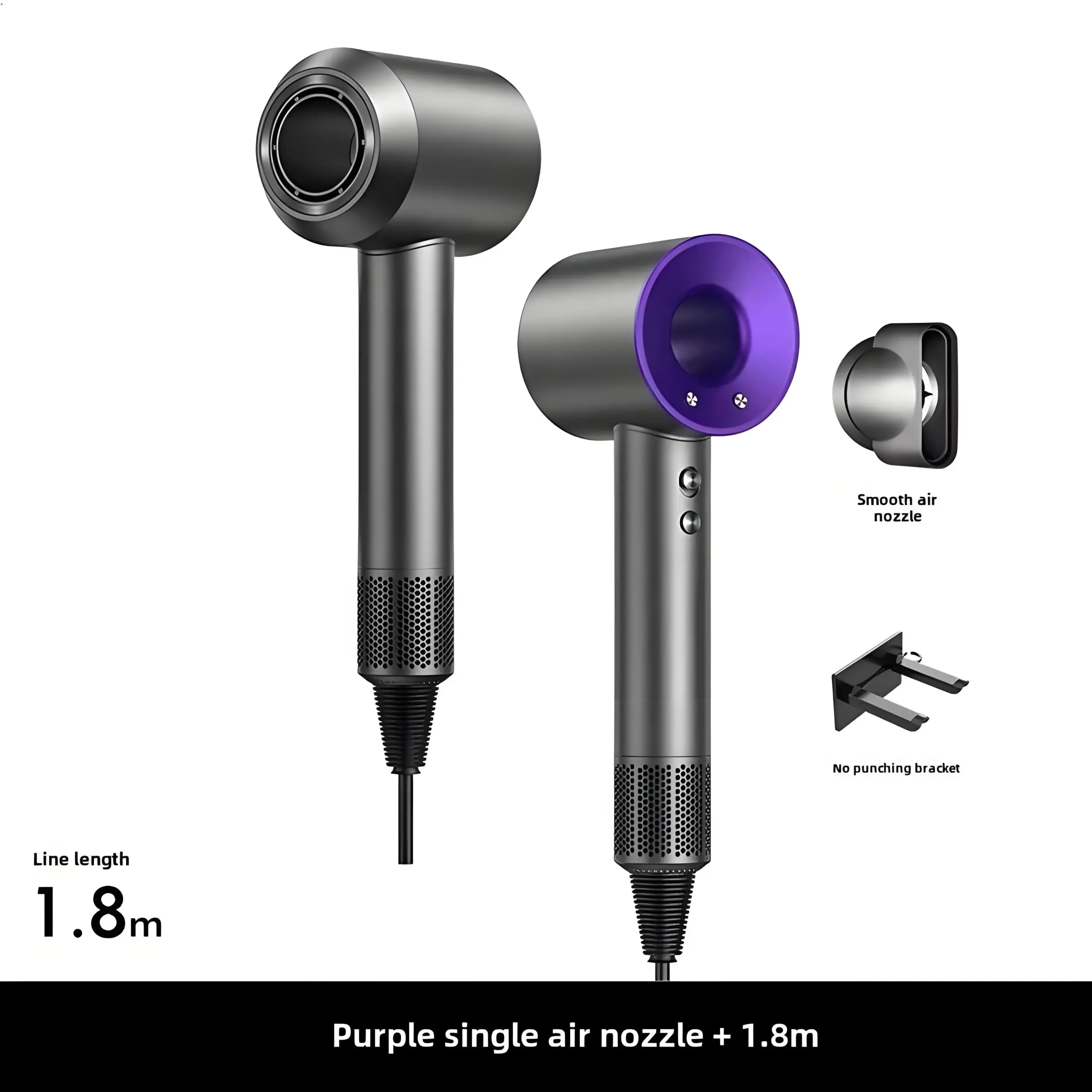 Pink Cordless Hair Dryer with Magnetic Nozzles 10 Pink Cordless Hair Dryer with Magnetic Nozzles - Image 10