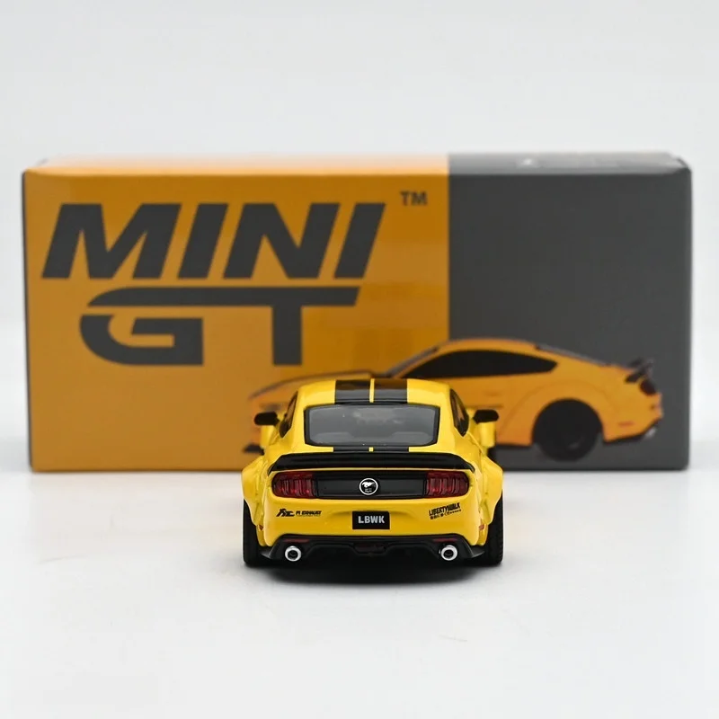 Mini GT 1:64 Mustang Diecast Model in Yellow 3 Mini GT 1:64 Mustang Diecast Model in Yellow - Image 3