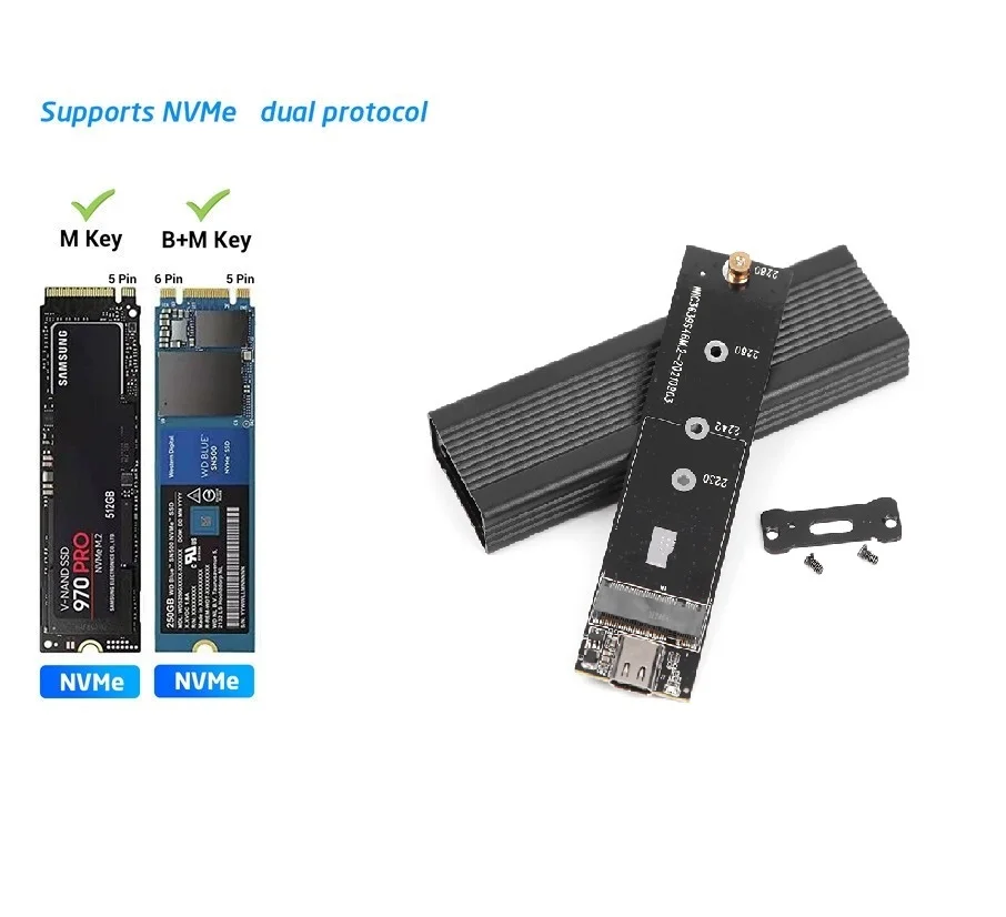 Transparent M.2 SSD Enclosure with USB 3.2 6 Transparent M.2 SSD Enclosure with USB 3.2 - Image 6