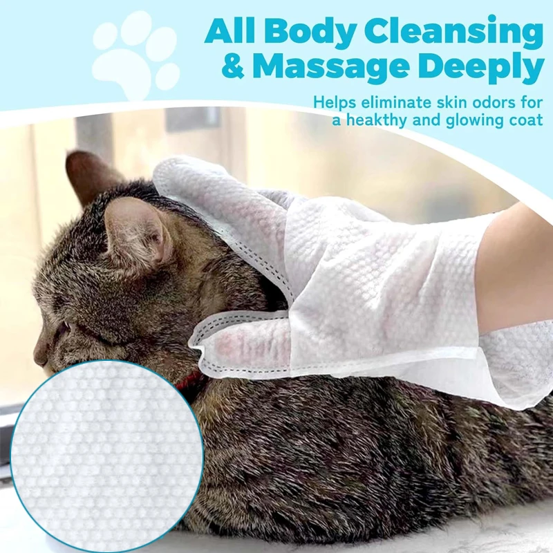 Pet Wipes Gloves for Gentle Cleaning 2 Pet Wipes Gloves for Gentle Cleaning - Image 2