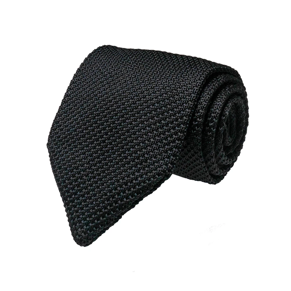 Men's Knitted Solid Neck Tie - 148cm, Cotton-Poly Blend 7 Men's Knitted Solid Neck Tie - 148cm, Cotton-Poly Blend - Image 7