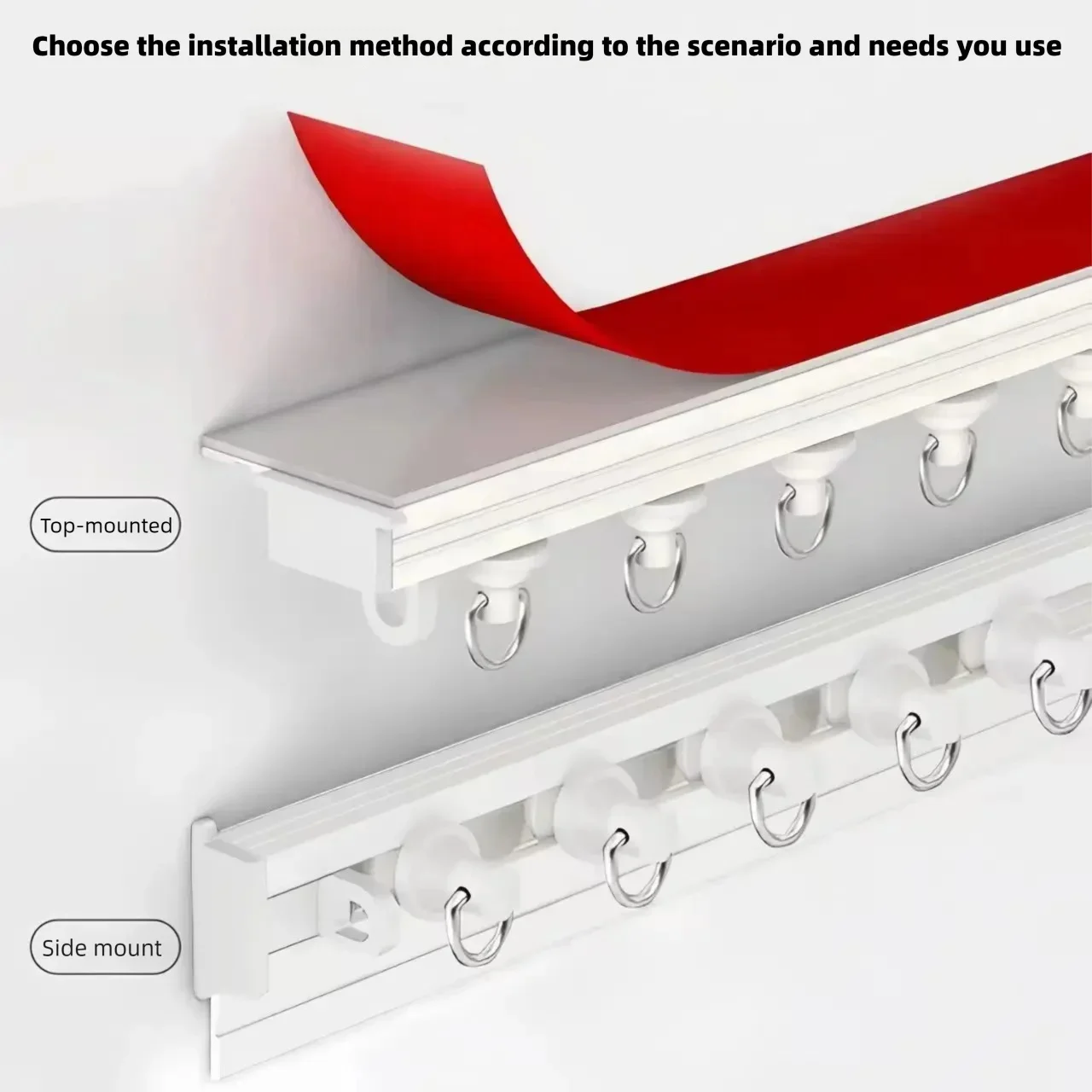 Ultra-Thin Self-Adhesive Curtain Track Set 3 Ultra-Thin Self-Adhesive Curtain Track Set - Image 3