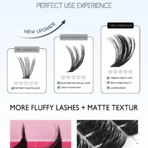 GROINNEYA DIY Lash Extension Kit with 10-16 mm Clusters 15 S21e91118b3494625b7c09d7c541aef5aL