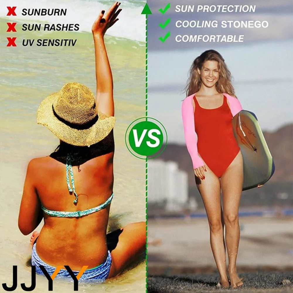 Light Blue Outdoor Sport Sleeve for UV Protection 3 Light Blue Outdoor Sport Sleeve for UV Protection - Image 3