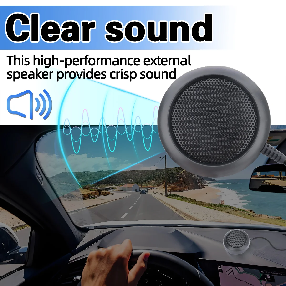 ABBREE KES-4 External Radio Speaker for CB and Mobile Radios 2 ABBREE KES-4 External Radio Speaker for CB and Mobile Radios - Image 2