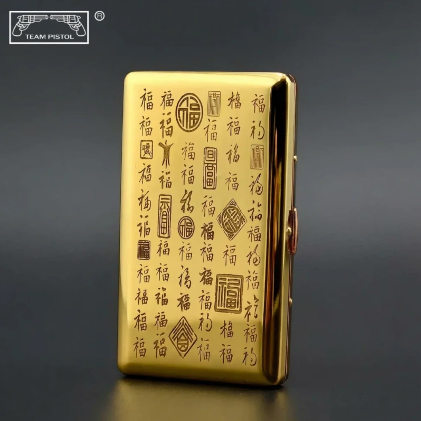 Vintage Copper Cigarette Case with Engraved Motifs 2 Vintage Copper Cigarette Case with Engraved Motifs - Image 2