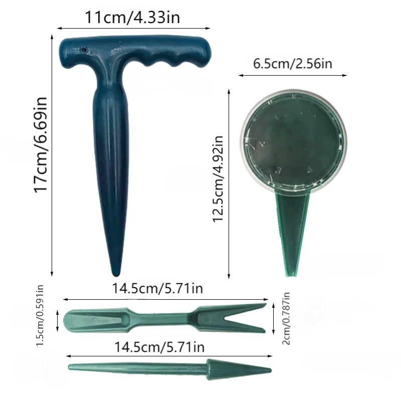 Vibrant Green Garden Seeder Tool Set—6 Pieces 3 Vibrant Green Garden Seeder Tool Set—6 Pieces - Image 3