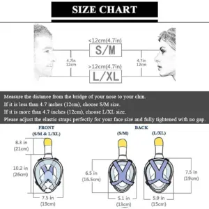 Full Face Snorkel Mask with 180° View 14 S23a59c4cfaa64672b883d55e0f9b43e8X
