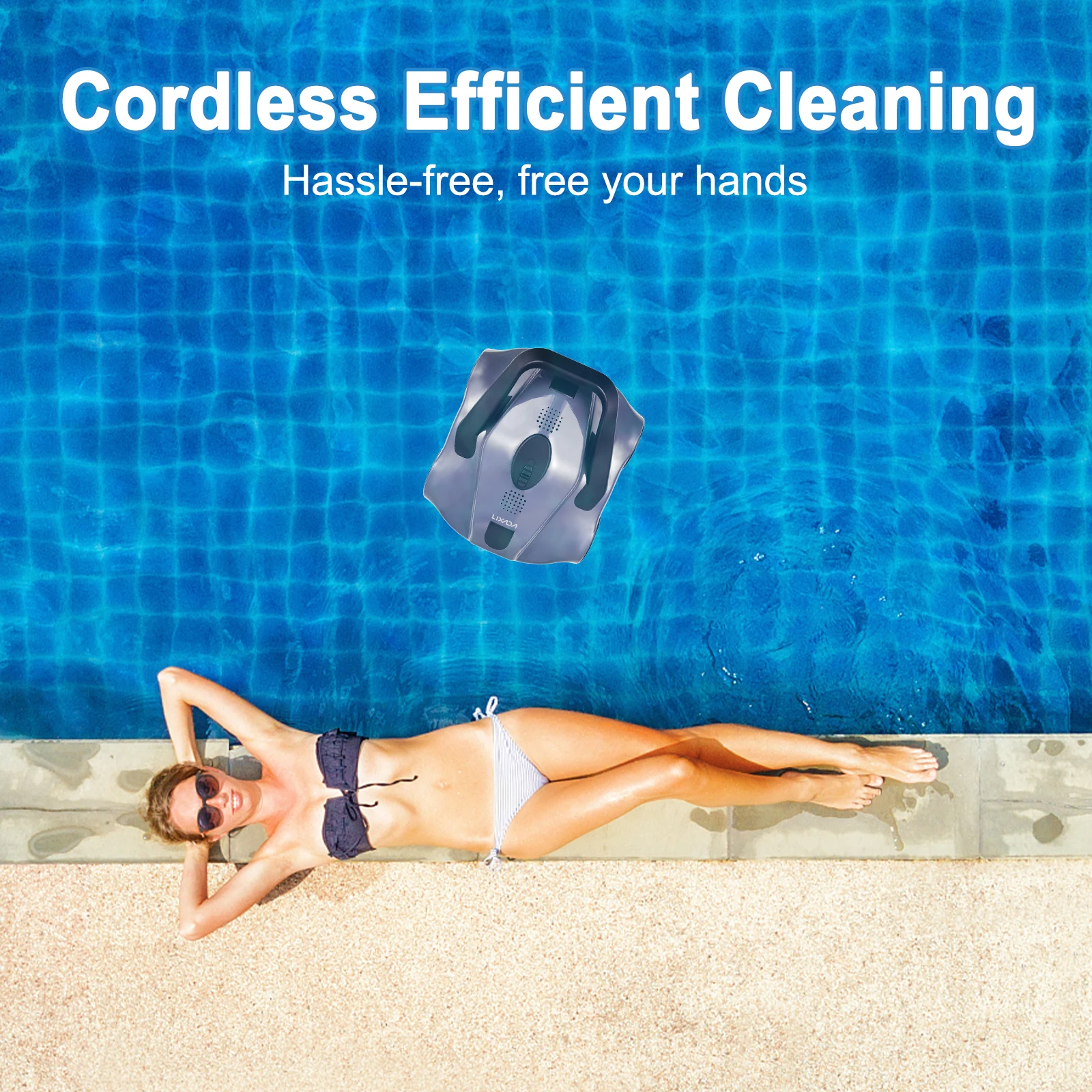Cordless Robotic Pool Cleaner 5200mAh, IPX8 Waterproof 5 Cordless Robotic Pool Cleaner 5200mAh, IPX8 Waterproof - Image 5
