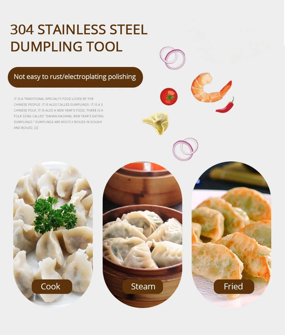 Stainless Steel Dumpling Mold Set for Kitchen 2 Stainless Steel Dumpling Mold Set for Kitchen - Image 2