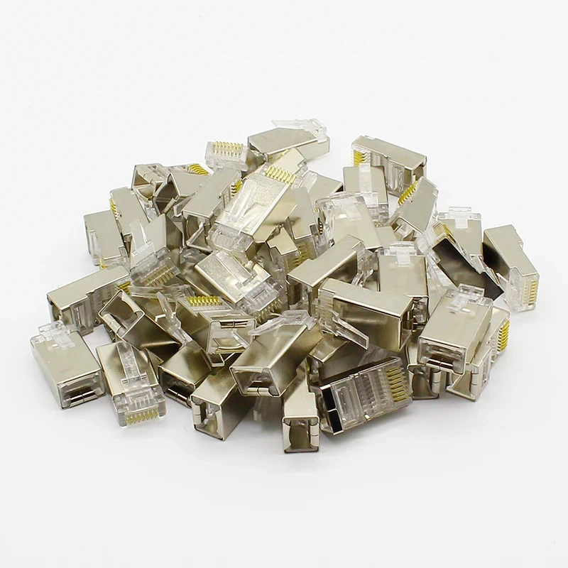 Shielded Cat6 RJ45 Connectors Set of 50 3 Shielded Cat6 RJ45 Connectors Set of 50 - Image 3