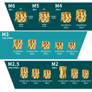 Brass Heat Set Insert Kit for 3D Printing 9 S2551cc79ce994eb58d8791f3b3d0647eS