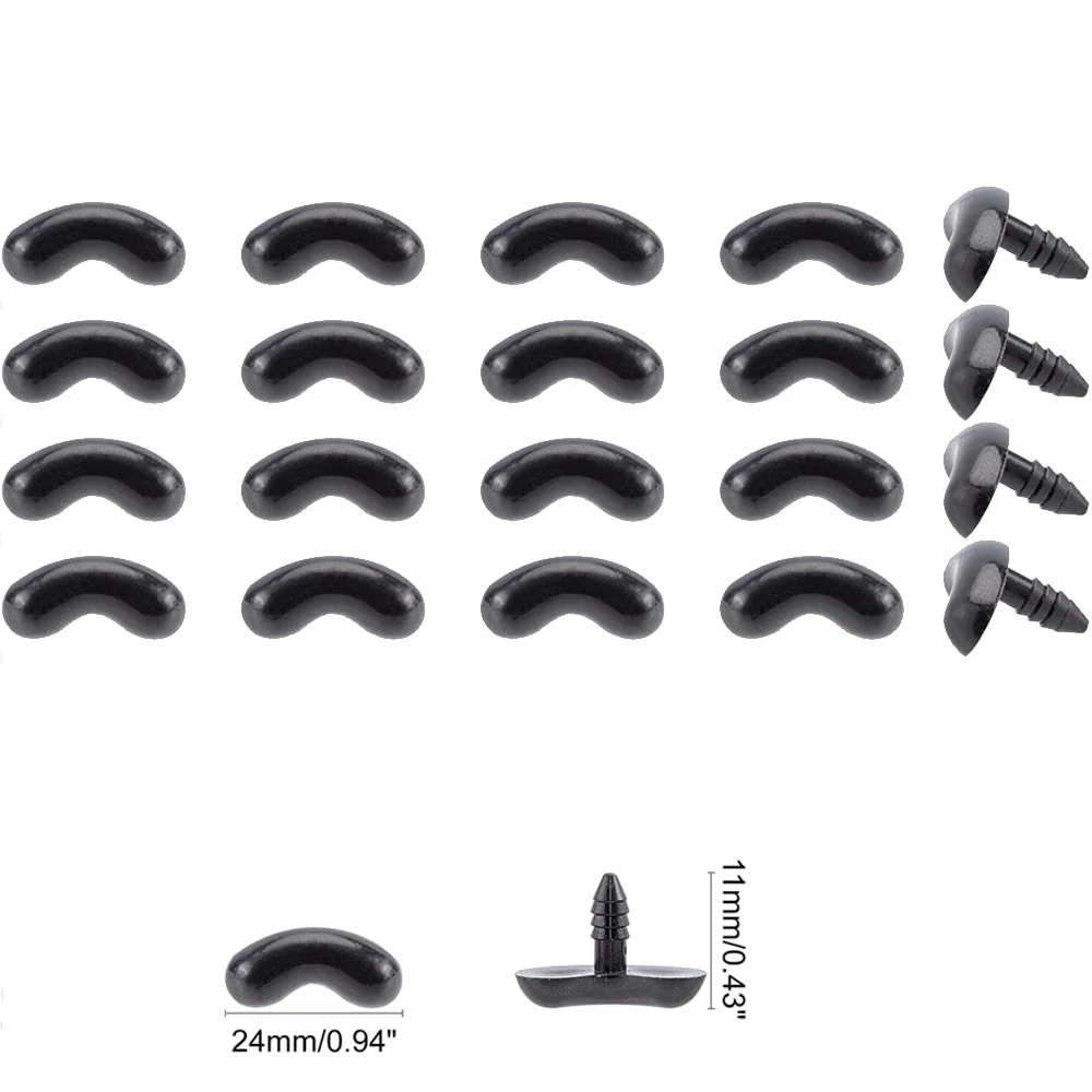 Black Safety Eyes for DIY Crafts Set 9 Black Safety Eyes for DIY Crafts Set - Image 9