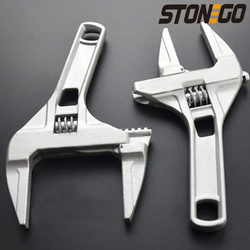200mm Aluminum Adjustable Wrench for Plumbing 4 200mm Aluminum Adjustable Wrench for Plumbing - Image 4