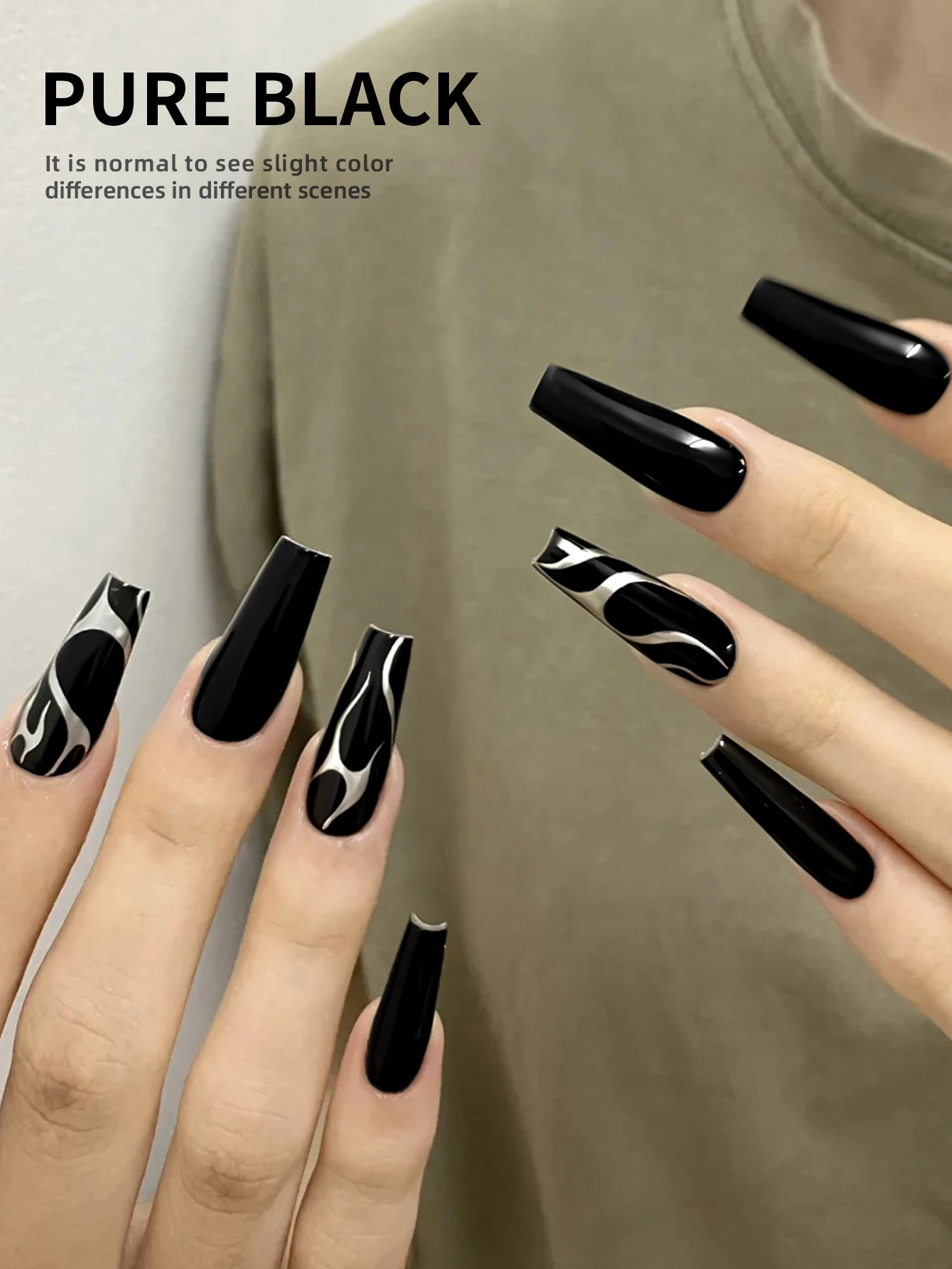 Black Gel Polish 15ml for UV/LED Nails 3 Black Gel Polish 15ml for UV/LED Nails - Image 3