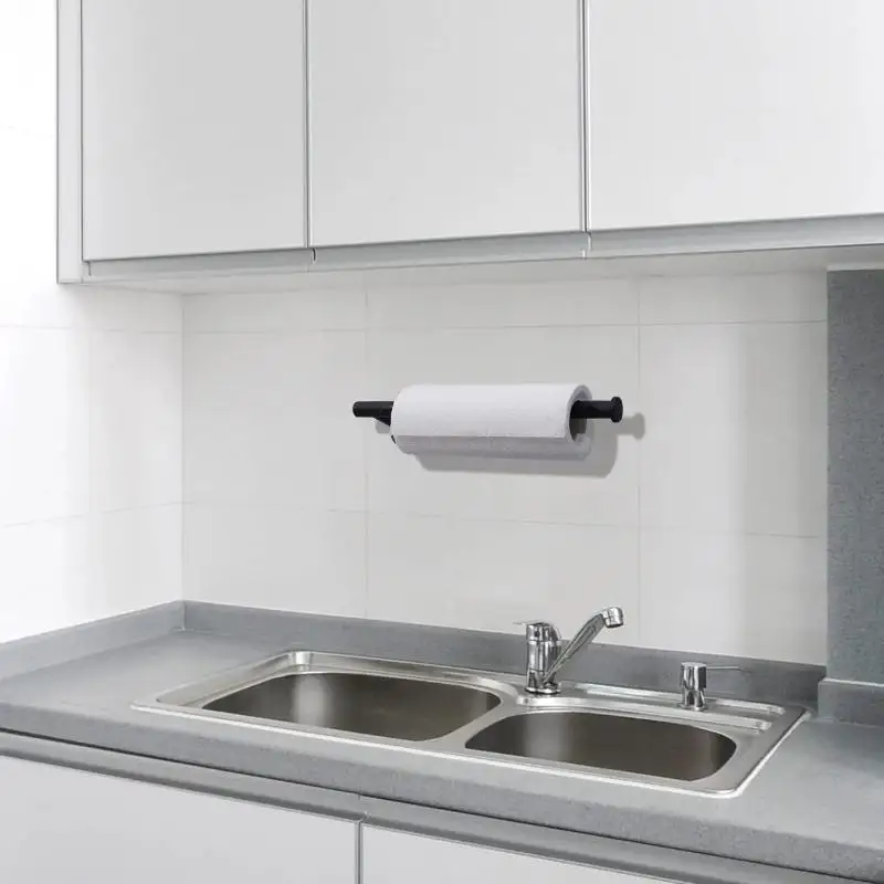 White Wall-Mounted Paper Tissue Rack 5 White Wall-Mounted Paper Tissue Rack - Image 5