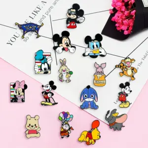 Vibrant Disney Character Enamel Brooch Set 10 S2646e24fbe094a24acab8586a6d6c83aF