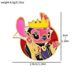 Disney Stitch & Angel Enamel Brooch Set 15 S269a1aea582d4dedb6e1de3c8a662872P