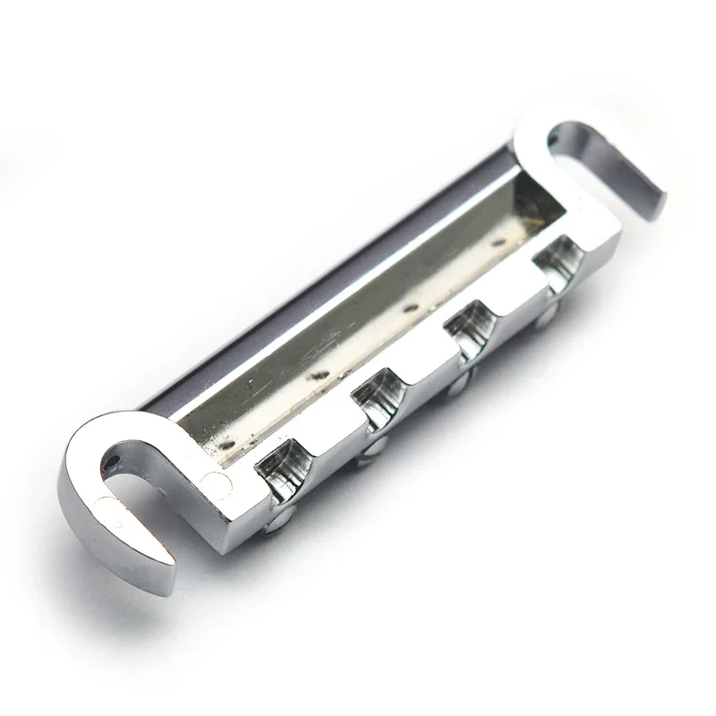 Chrome Bass Guitar Tailpiece 87.2mm x 20mm 6 Chrome Bass Guitar Tailpiece 87.2mm x 20mm - Image 6