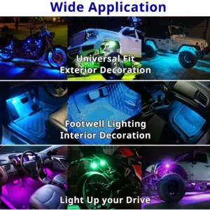 Rechargeable RGB LED Footwell Lights for Vehicles 12 S26ad1707bde04529af8b254f724e61dec