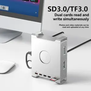 Mac Mini M4 Aluminum Docking Station with SSD Support 8 S26e6376d201f4252b536d0de200fb47aX