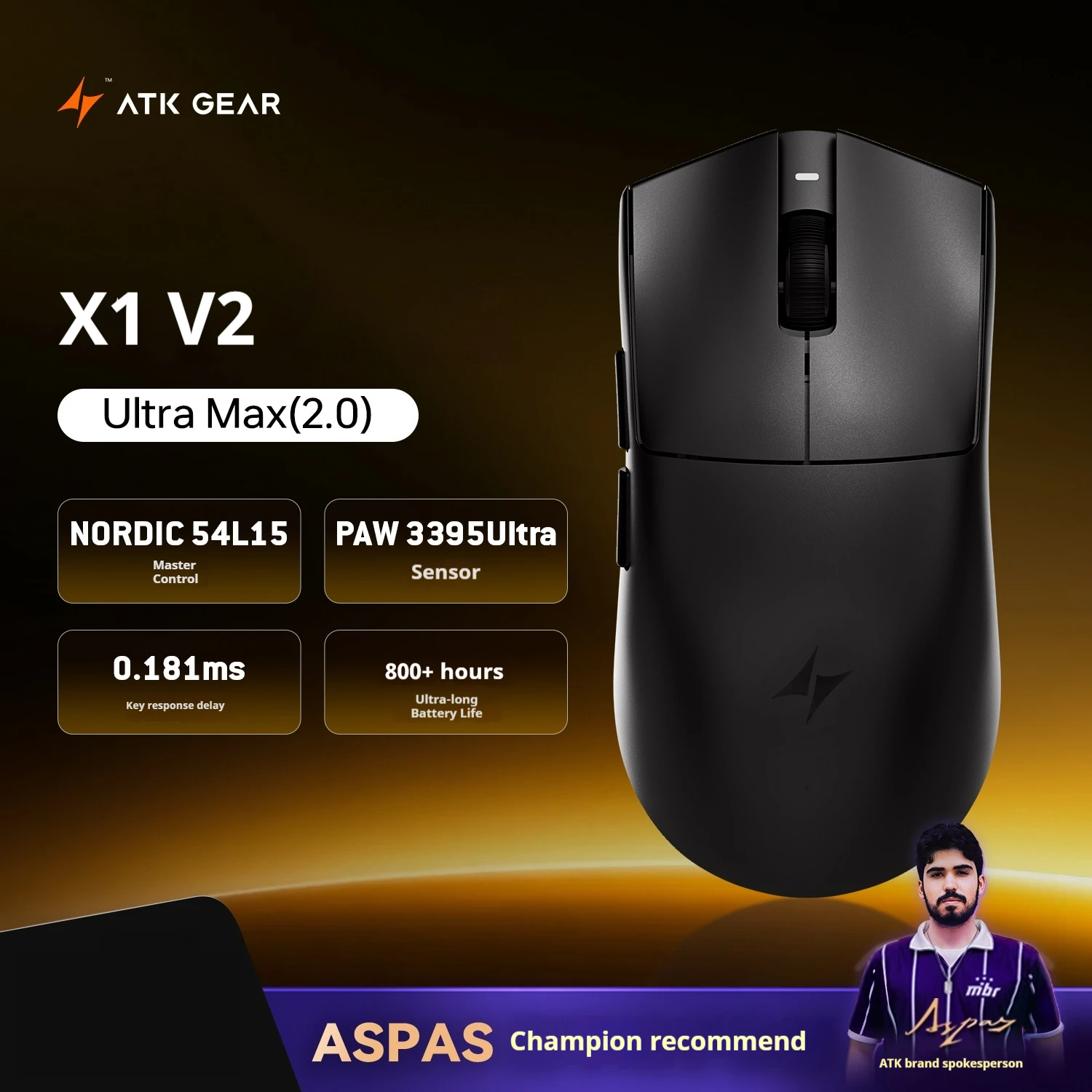 ATK X1 V2 Wireless Gaming Mouse 10 ATK X1 V2 Wireless Gaming Mouse - Image 10