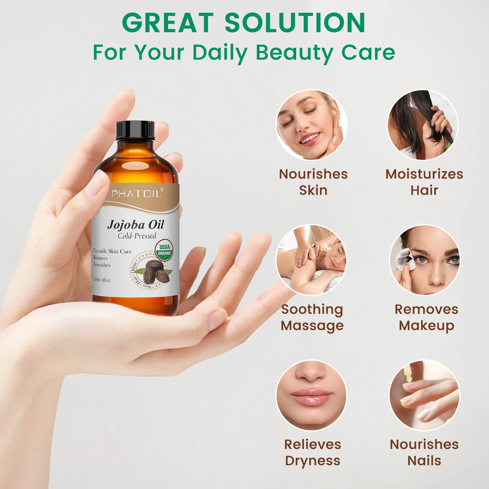 Organic Jojoba & Rosehip Oil, 118ml 4 Organic Jojoba & Rosehip Oil, 118ml - Image 4