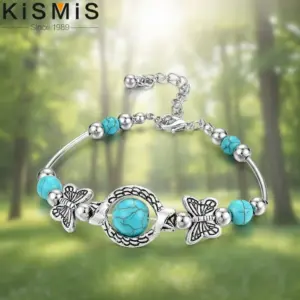 Bohemian Turquoise Butterfly Bracelet