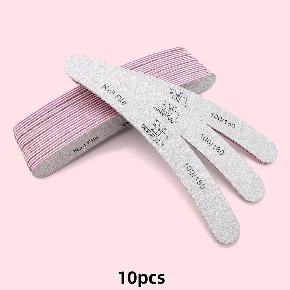 Grey Curved Nail File Set for Perfect Nails 10 Grey Curved Nail File Set for Perfect Nails - Image 10