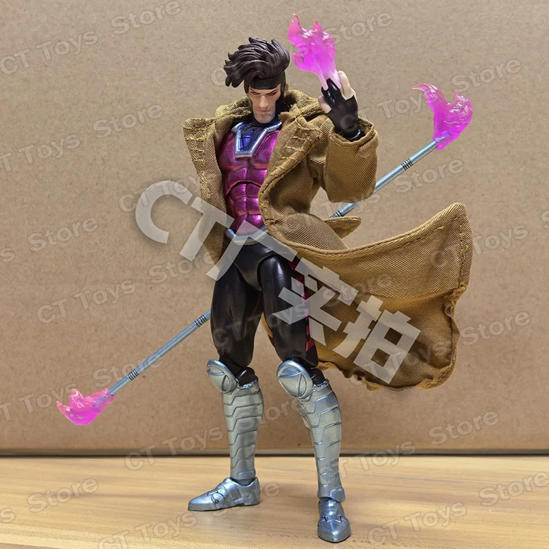 Gambit Action Figure - Comic Style Display Piece 3 Gambit Action Figure - Comic Style Display Piece - Image 3