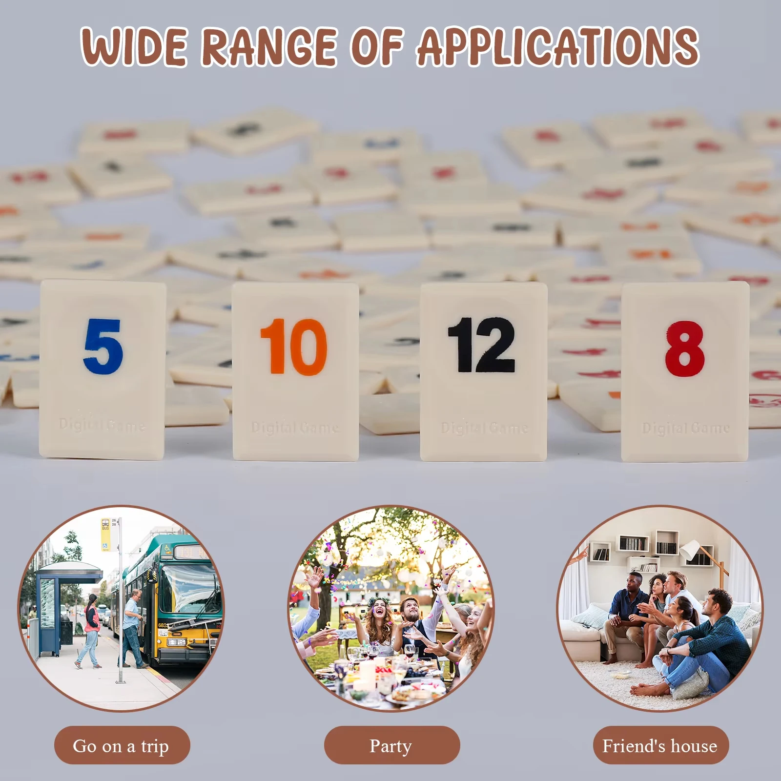 Metal Mahjong Tile Set with Racks and Stand 2 Metal Mahjong Tile Set with Racks and Stand - Image 2