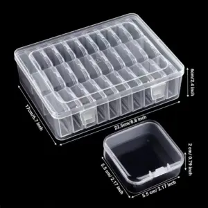 30-Grid Clear Plastic Organizer for Small Items 9 S2b46d11a9609423da61303ae84ed02eaj