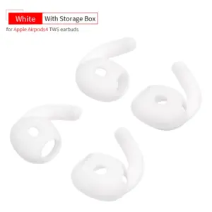AirPods4 Silicone Ear Tips - Black, White, Transparent 16 S2b5d50cbb26e4d109fcea727692a9730I