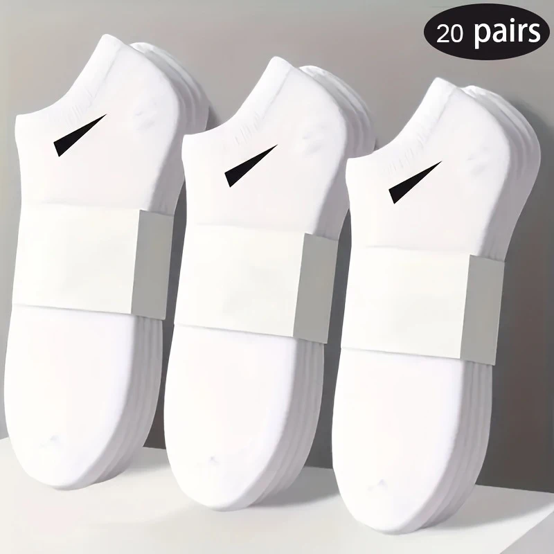 Low-Cut Ankle Socks 10/20 Pairs, 100% Polyester 7 Low-Cut Ankle Socks 10/20 Pairs, 100% Polyester - Image 7