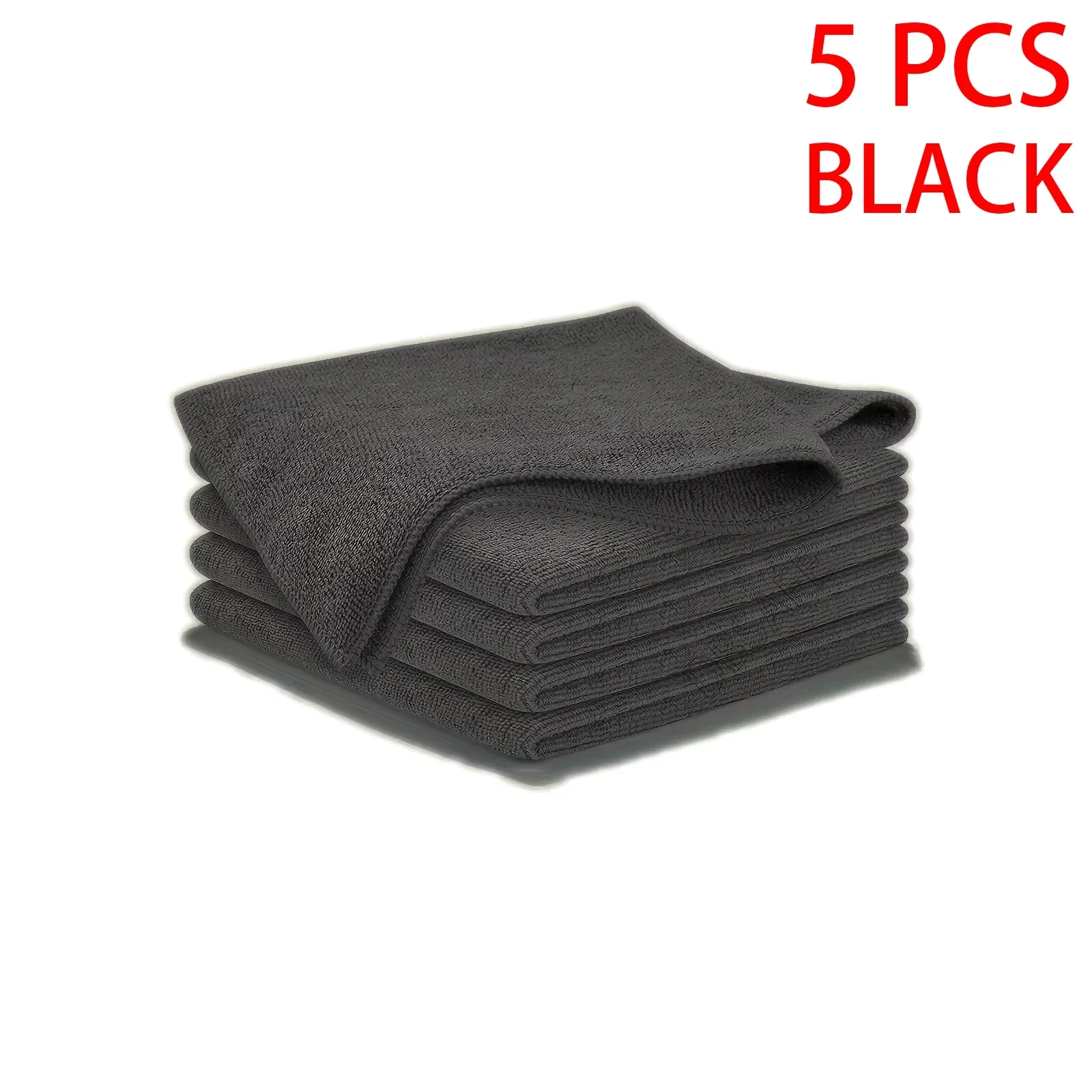 Microfiber Cleaning Cloth Set in Black and Gray 9 Microfiber Cleaning Cloth Set in Black and Gray - Image 9
