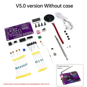 Transparent DIY FM Radio Kit with Digital Display 19 S2c836891e8bc49b9aa92a404c80ab513m