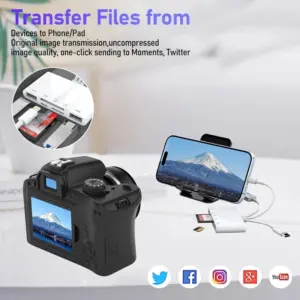 White 5-in-1 USB C/Lightning Card Reader 11 S2c90b508f7d04c5c996a03c8f1798dfbo