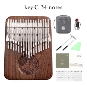 Premium Black Walnut Kalimba with 34 or 38 Keys 15 S2d2925901a814addbf612af6708e7feff