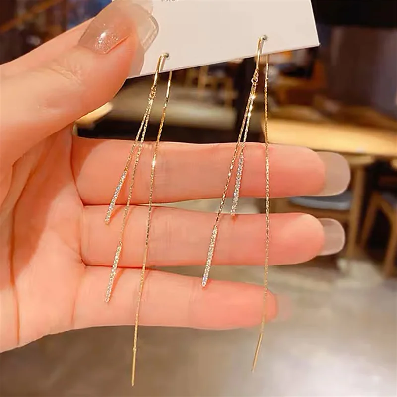 Vintage Crystal Leaf Drop Earrings 8 Vintage Crystal Leaf Drop Earrings - Image 8