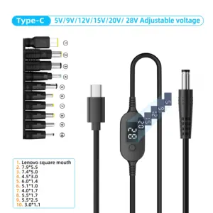 USB-C to DC Power Cable 140W, 100cm 17 S2d67e86bc91341df8f9a626617d4796fJ