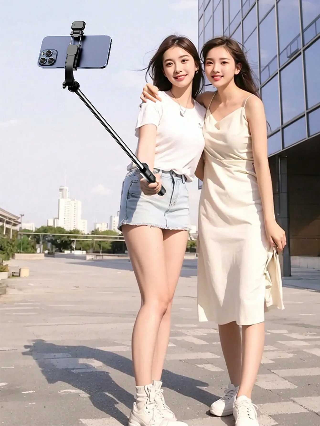 67-Inch Retractable Selfie Stick with Tripod 3 67-Inch Retractable Selfie Stick with Tripod - Image 3